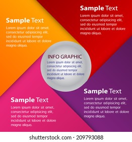 modern template for website and graphic, icon, numbers, text box. 