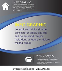 modern template for website and graphic, number. Text box.