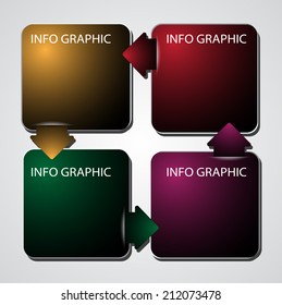 modern template for website and graphic, numbers, text box. 