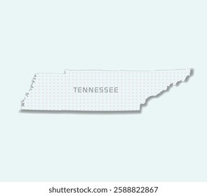 Modern Tennessee state map featuring clean lines and stylish design. Perfect for music, travel, and branding.	