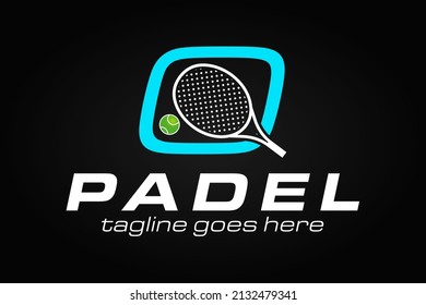 Modern Tennis or Padel Logo Design for Your Business, Competition or Club. Tennis Logo. Padel Logo