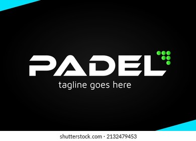 Modern Tennis or Padel Logo Design for Your Business, Competition or Club. Tennis Logo. Padel Logo