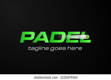 Diseño moderno de Tenis o Logo de Padel para su negocio, competencia o club. Logo del tenis. Logo de Padel