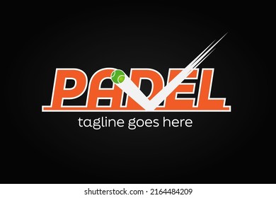 Modern Tennis or Padel Logo Design for Your Business, Competition, or Club with Incorporated The Tennis ball bouncing on the floor into the logotype. Tennis Logo. Padel Logo