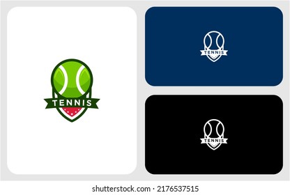 Diseño moderno del logotipo del vector del tenis