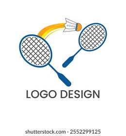 Modern Tennis Vector Logo Design Template