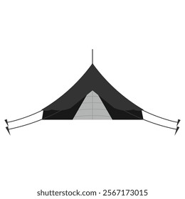 Modern Tent Design Concept Vector