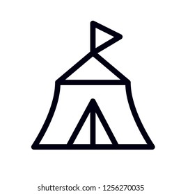 Modern tent icon