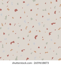 Moderno Terrazzo Padrão com Chips Colorido Abstrato