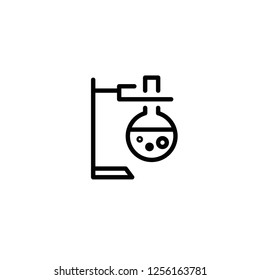 Modern test tube icon