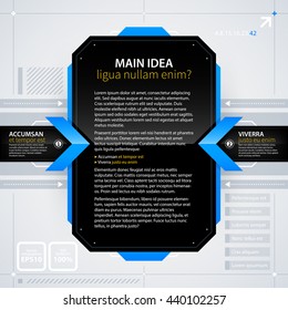 Modern text background template. Futuristic techno business style. Useful for annual reports, presentations and advertising.