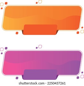 modern text box custom shape discount sale vector color