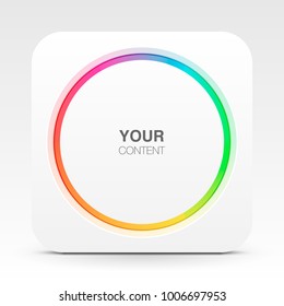 Modern text box design vector eps 10