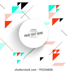 Modern text box design vector eps 10