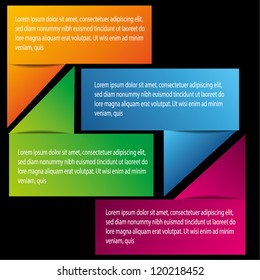 Modern Text Box with four color