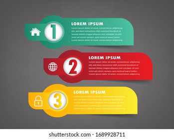 modern text box template, banner Infographics