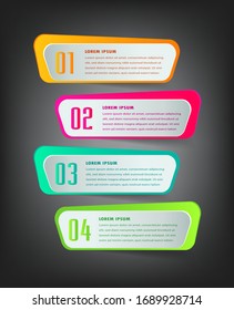 plantilla moderna de cuadro de texto, banner Infografías