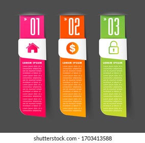 modern text box template, banner Infographics