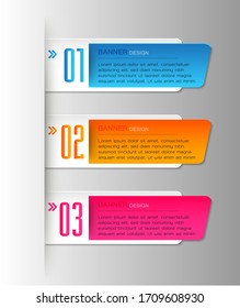 moderne Textbox-Vorlage, Banner-Infografiken