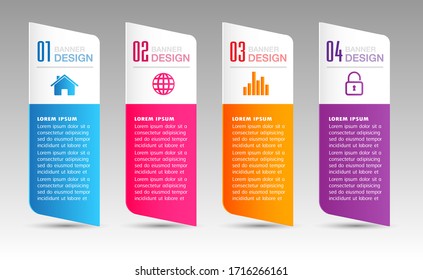 modern text box template, banner Infographics