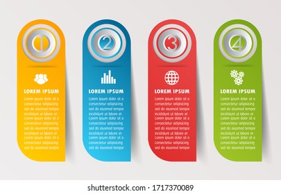 plantilla moderna de cuadro de texto, banner Infografías