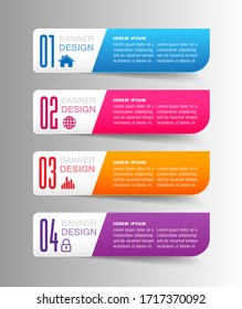 plantilla moderna de cuadro de texto, banner Infografías