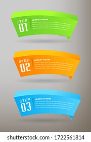 plantilla moderna de cuadro de texto, banner Infografías