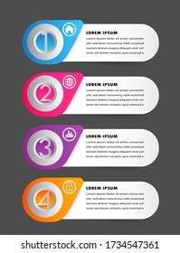 plantilla moderna de cuadro de texto, pancarta Infografías