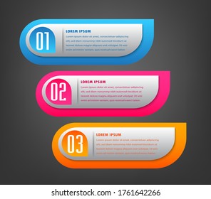 plantilla moderna de cuadro de texto, pancarta Infografías