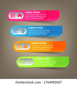 modern text box template, banner Infographics