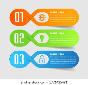 moderne Textbox-Vorlage, Banner-Infografiken