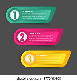 modern text box template, banner Infographics