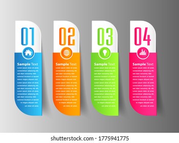 moderne Textbox-Vorlage, Banner-Infografiken