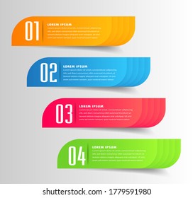 plantilla moderna de cuadro de texto, pancarta Infografías