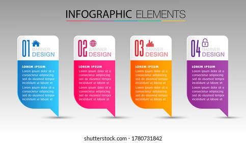 modern text box template, banner Infographics