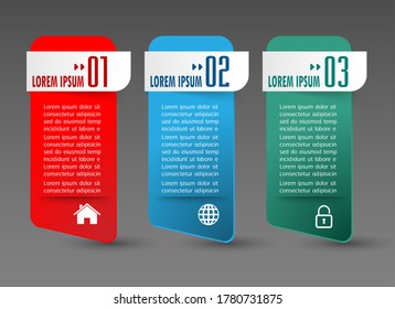 modern text box template, banner Infographics