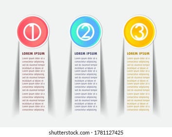 moderne Textbox-Vorlage, Banner-Infografiken