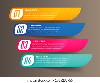 moderne Textbox-Vorlage, Banner-Infografiken