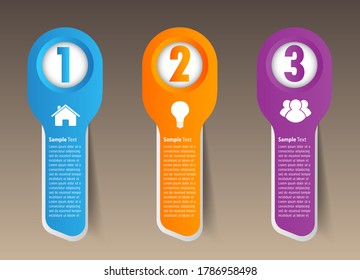 plantilla moderna de cuadro de texto, pancarta Infografías