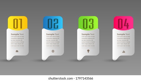 modern text box template, banner Infographics