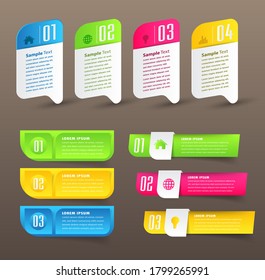 modern text box template, banner Infographics