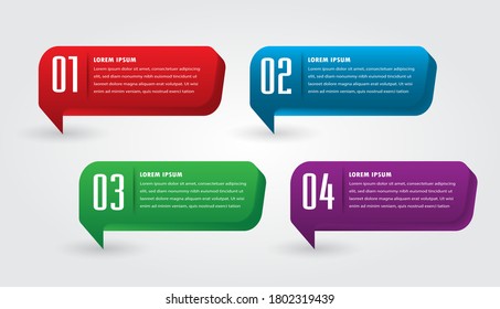 modern text box template, banner Infographics