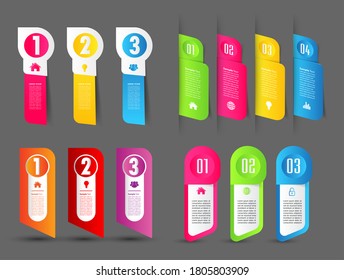 plantilla moderna de cuadro de texto, pancarta Infografías