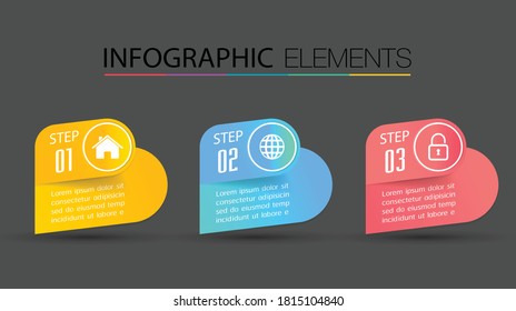 modern text box template, banner Infographics