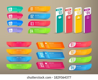 moderne Textbox-Vorlage, Banner-Infografiken