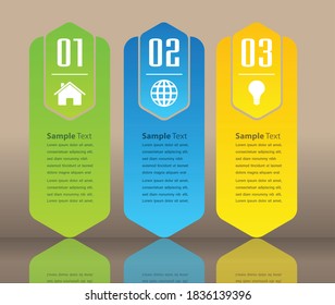 plantilla moderna de cuadro de texto, pancarta Infografías