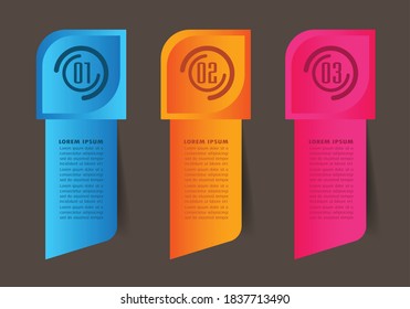 plantilla moderna de cuadro de texto, pancarta Infografías