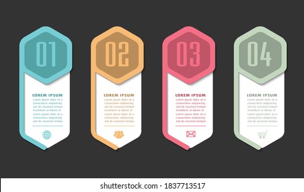 plantilla moderna de cuadro de texto, pancarta Infografías