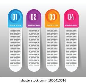 plantilla moderna de cuadro de texto, pancarta Infografías