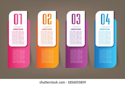 plantilla moderna de cuadro de texto, pancarta Infografías
